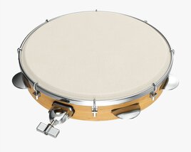 Pandeiro Samba Instrument 3D模型