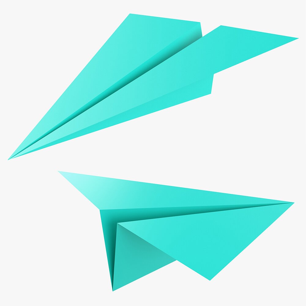 Paper Airplane 01 3D 모델 