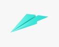 Paper Airplane 01 Modelo 3d