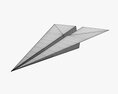 Paper Airplane 02 3d model