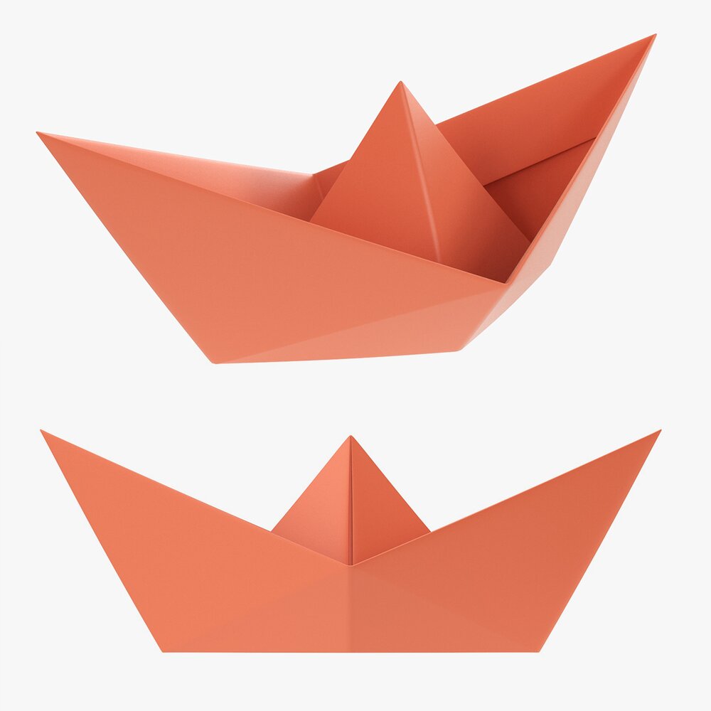 Paper Ship 3D-Modell