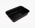 Plastic Food Container Box Tray With Label Mockup 18 3D 모델 