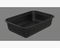 Plastic Food Container Box Tray With Label Mockup 18 3D模型