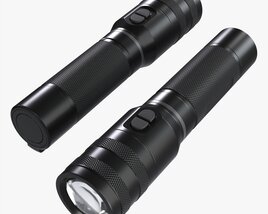Rechargeable Led Flashlight 01 3D-Modell