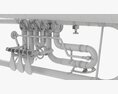 Rotary Valve Trumpet 3D 모델 