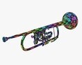 Rotary Valve Trumpet Modelo 3D
