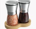 Salt And Pepper Grinder Set 02 3d model