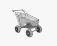 Shopping Cart With Big Wheels 01 3d model