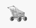 Shopping Cart With Big Wheels 01 3d model
