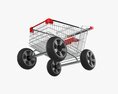 Shopping Cart With Big Wheels 02 3D-Modell