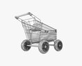 Shopping Cart With Big Wheels 02 Modèle 3d