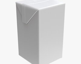 Tetra Pak Juice Cardboard Box Packaging 500ml 3D model