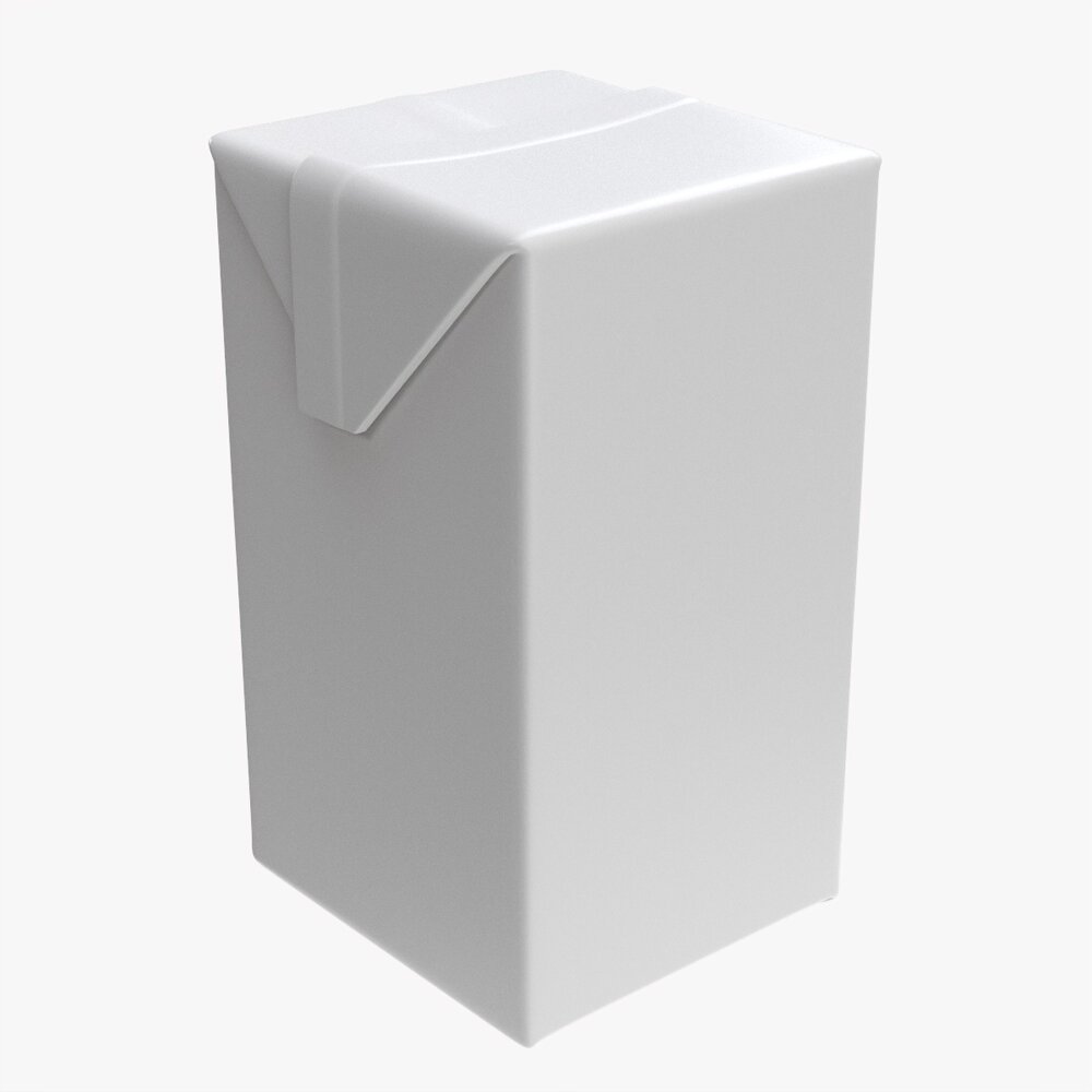 Tetra Pak Juice Cardboard Box Packaging 500ml 3D模型