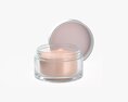 Cosmetics Glass Packaging Face Hand Care Cream Opened Modello 3D