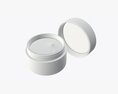 Cosmetics Glass Packaging Face Hand Care Cream Opened Modelo 3d