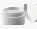 Cosmetics Glass Packaging Face Hand Care Cream Opened 3Dモデル