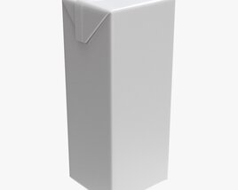 Tetra Pak Juice Cardboard Box Packaging 1000ml 3D модель