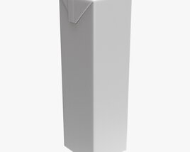 Tetra Pak Juice Cardboard Box Packaging 1000ml Slim 3Dモデル