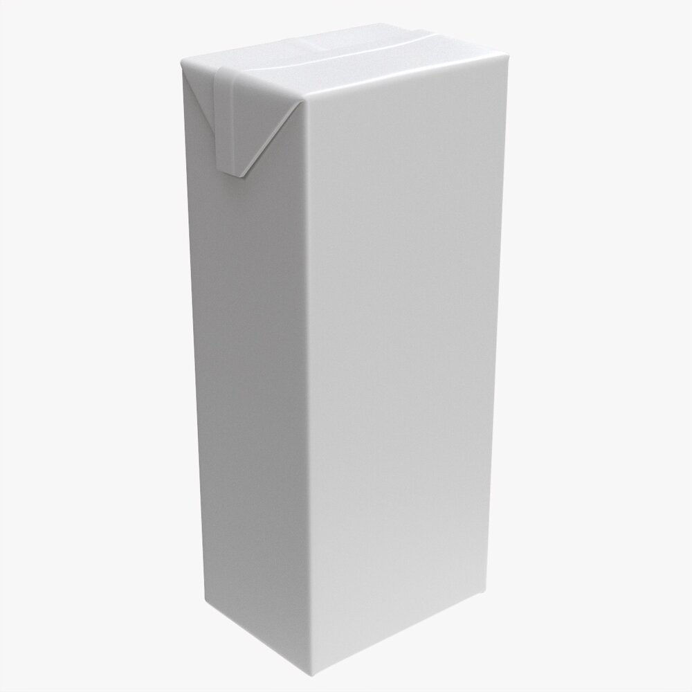 Tetra Pak Juice Cardboard Box Packaging 1500ml Modèle 3d