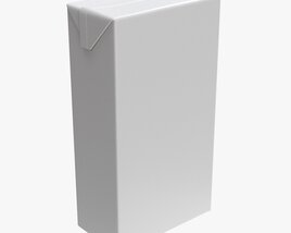 Tetra Pak Juice Cardboard Box Packaging 2000ml 3D модель