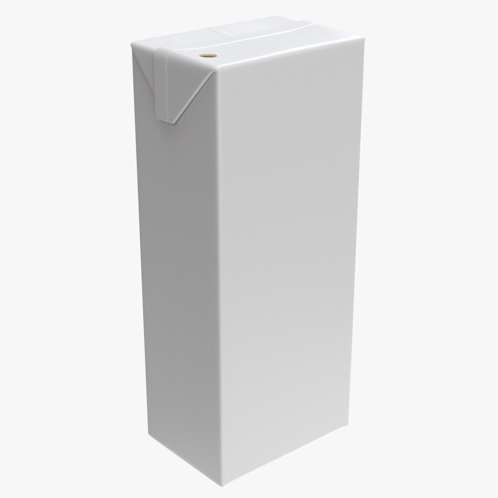 Tetra Pak Juice Cardboard Box Packaging For Kids 200ml 3D модель