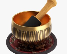 Tibetan Singing Bowl Modello 3D
