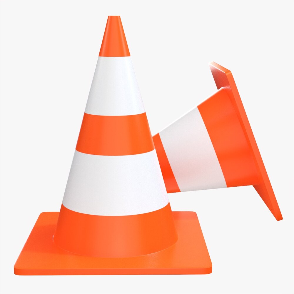 Traffic Cones 3D model