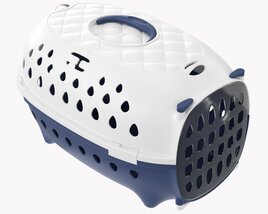 Travel Pet Carrier White Blue 3Dモデル