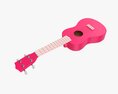 Ukulele Guitar Pink 3D модель