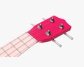 Ukulele Guitar Pink 3d model