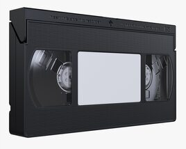 VHS Magnetic Tape Videocassette 3D-Modell