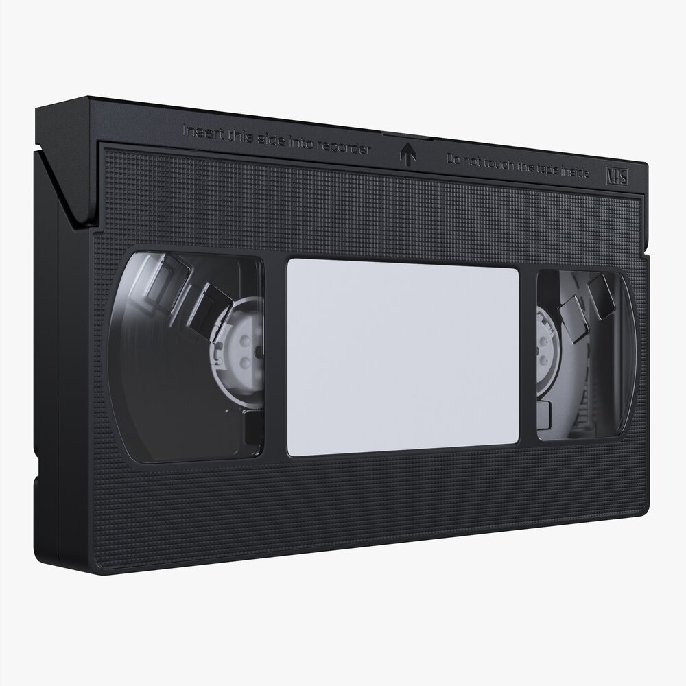 VHS Magnetic Tape Videocassette 3Dモデル