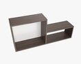 Wooden Suspendable Shelf 05 3d model