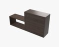 Wooden Suspendable Shelf 05 Modello 3D