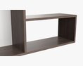 Wooden Suspendable Shelf 05 3d model
