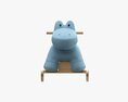 Baby Crocodile Rocking Chair 3d model