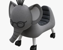 Baby Elephant Ride-On 3D 모델 