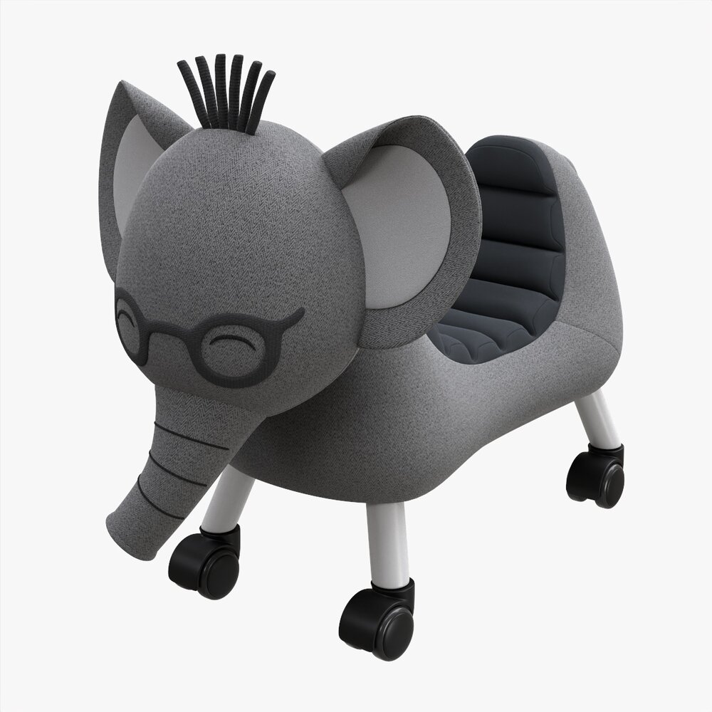 Baby Elephant Ride-On Modèle 3D