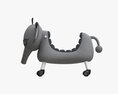 Baby Elephant Ride-On Modello 3D