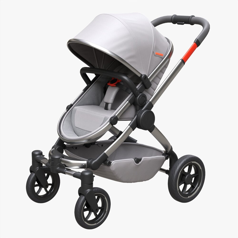 Baby Stroller 01 3D model