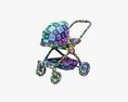 Baby Stroller 02 3D-Modell