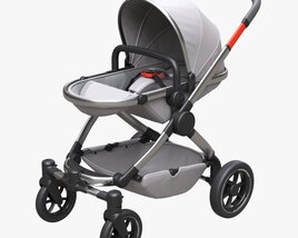 Baby Stroller 03 3D model