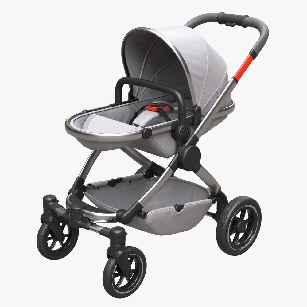 Baby Stroller 03 3D model