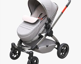 Baby Stroller 04 3D model