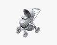 Baby Stroller 04 3D 모델 