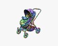 Baby Stroller 04 3D 모델 