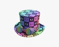 Black Top Hat With Googles Modèle 3d