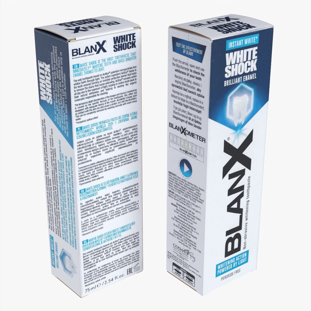 Blanx White Shock Toothpaste 3D model