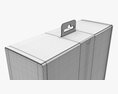 Cardboard Box With Hanger Mockup 3Dモデル