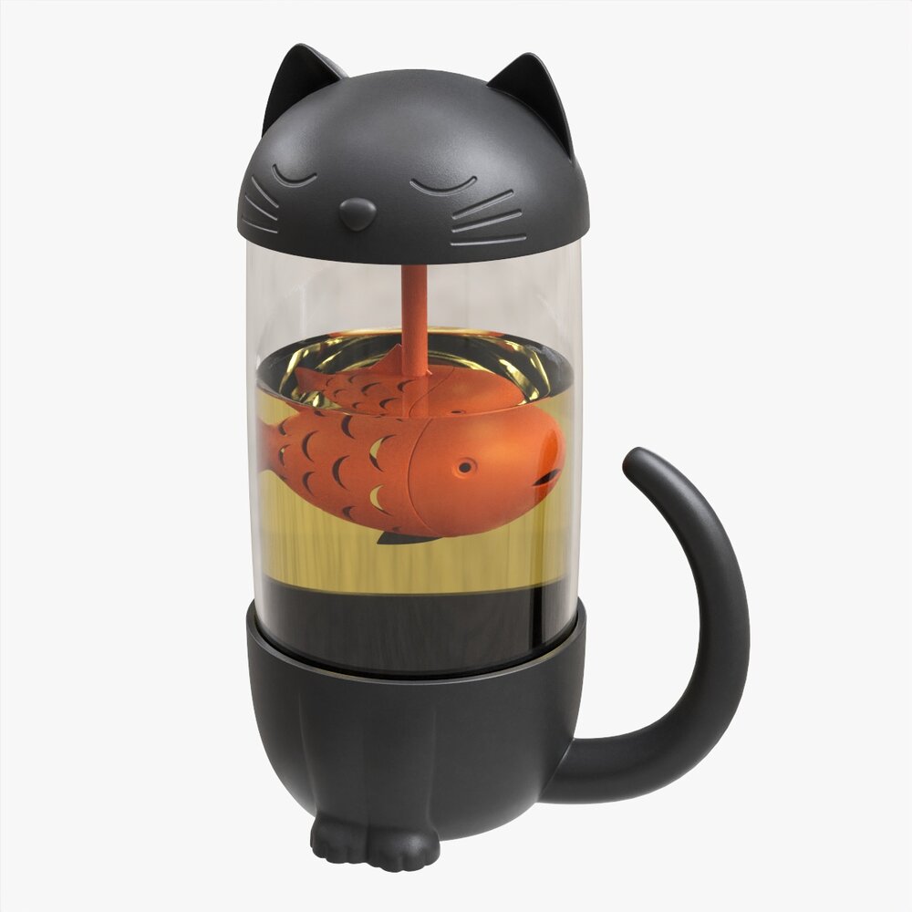 Cat-Shaped Teapot Modèle 3D